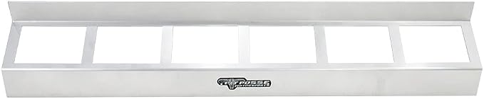 Pit Posse 304 Six Quart Oil Can Rack Holder 32" Caddy Wall Hanger Aluminum Shelf - Image 4