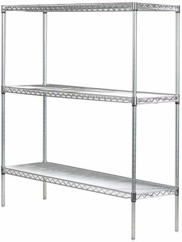 Omega 36" Deep x 48" Wide x 36" High 3 Tier Gray Starter Shelving Unit by OmegaProductsCorporation