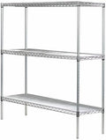 Omega 14" Deep x 48" Wide x 36" High 3 Tier Chrome Starter Shelving Unit by OmegaProductsCorporation