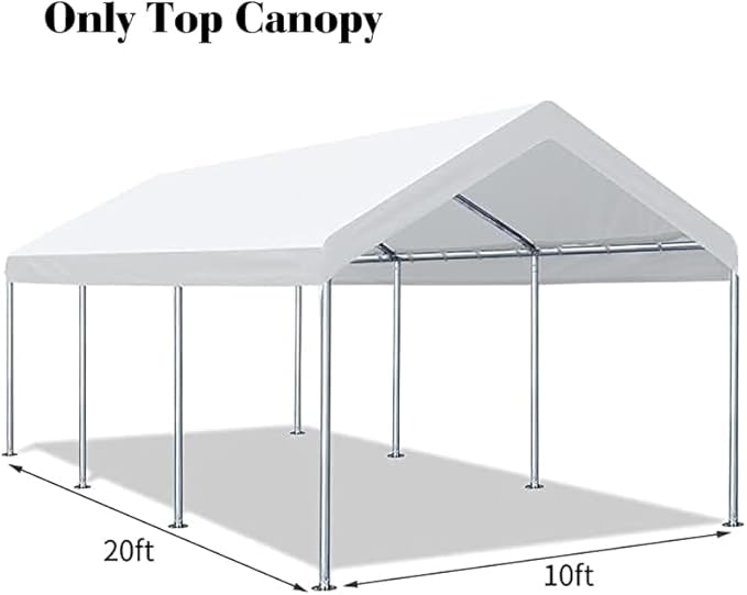 10'x20' Carport Replacement Top Canopy Cover - Image 4