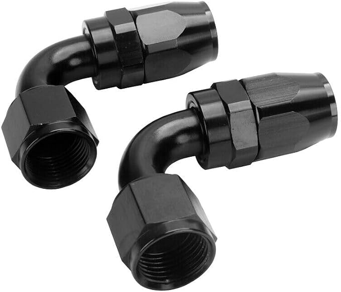 LokoCar 10AN Hose End Fitting 90 Degree Swivel by GetToKnowEachOther