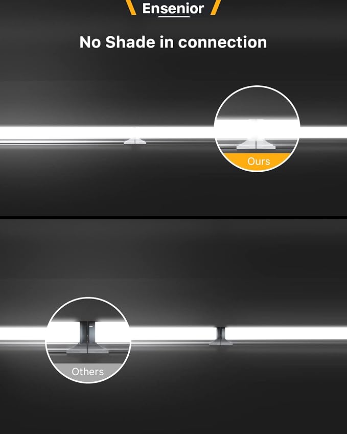 Ensenior 10 Pack 4 FT Led Shop Lights, 5000K Daylight, 5000LM Super Bright - Image 3