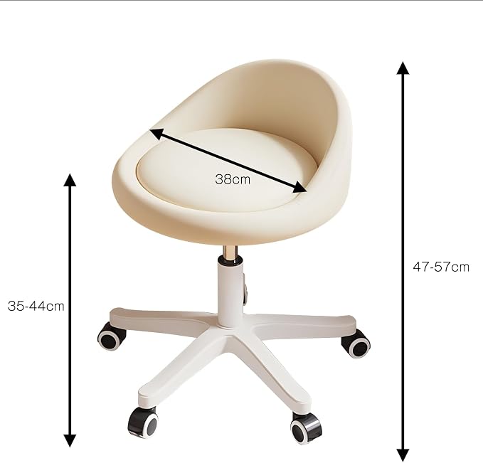 Rolling Stool Set of 6 Rolling Hydraulic Salon Stool - Image 2