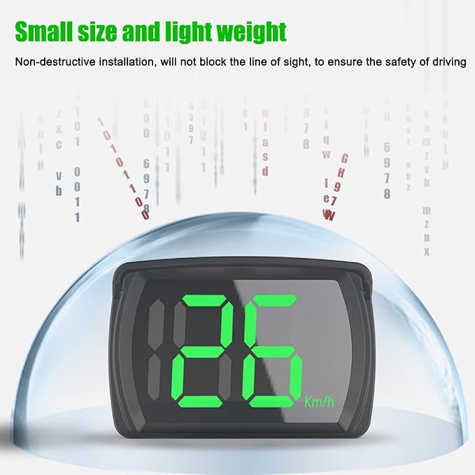 Shkalacar Car HUD Headup Display KM/H MPH GPS Digital Speedometer - Image 6