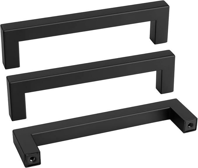 goldenwarm 30 Pack 5 Inch Black Cabinet Handles by goldenwarm