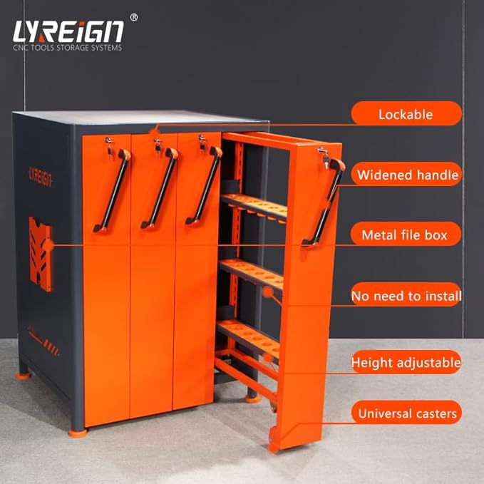 CNC Tool Holder Vertical Drawer Cabinet, CNC Tool Storage System Material - Image 3