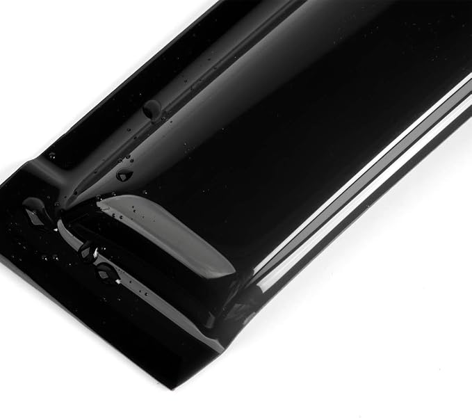 2pcs Outside Mount Style Sun Rain Guard Durable Side Window Wind Deflectors - Image 4