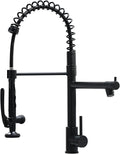 Fapully Black Kitchen Faucet, Commercial Pull Down Kitchen Sink Faucet by Fapully