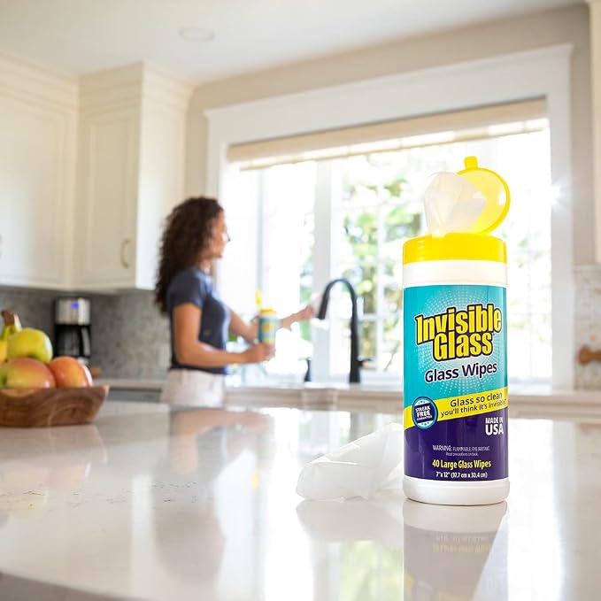 Invisible Glass 90160-4PK Glass Cleaning Wipes Perfect - Image 4
