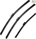 3 Wipers Set-26"+20" Front Windshield Wipers and 12" Rear Wiper Blade by SCTIOANSNOemWiperBlades