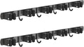 2 Pack Mop and Broom Holder Wall Mount, Non-slip Broom Hanger Wall Mount by CUXIXA