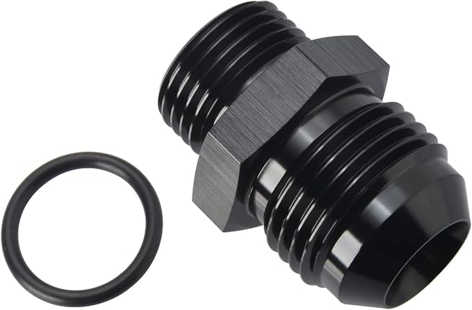 12AN Male Flare to 10AN ORB O-ring Boss Fuel Pump Rail Adapter Fitting Aluminum - Image 3