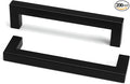 goldenwarm 200 Pack 5 Inch Black Cabinet Handles by goldenwarm
