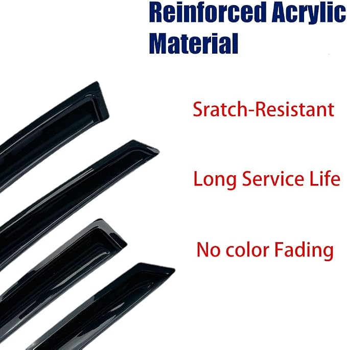 94608 Original Side Window Wind Deflector, Window Visor fit - Image 3