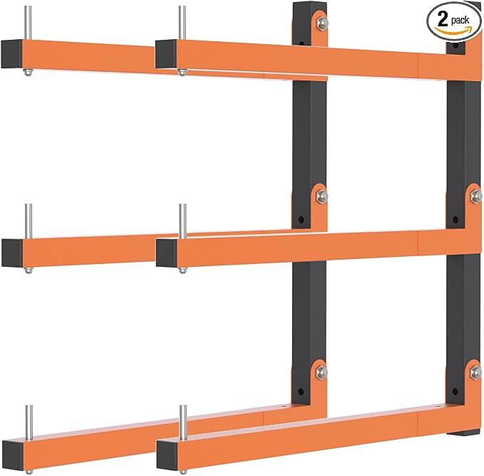 2 Pack Lumber Storage Rack, Heavy Duty Wood Storage Racks by Riciakik