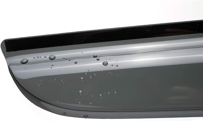 4pcs Outside Mount Style Dark Smoke Window Rain Guards Durable Side Wind - Image 5