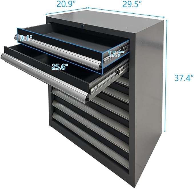 JZD Steel Garage Tool Cabinet System, - Image 7