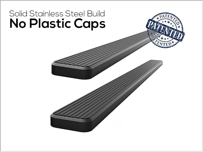 APS Running Boards 6-inch Black Compatible - Image 4