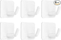 VIS'V Adhesive Hooks, Heavy Duty Shower Wall Stick on Hooks, Waterproof by VISV
