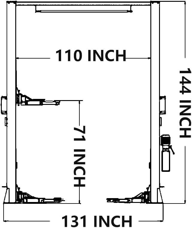 4.0HP 12000lbs Single Point Lock 2 Post Lift 220V AM120SD Car Lift Auto Lift - Image 9