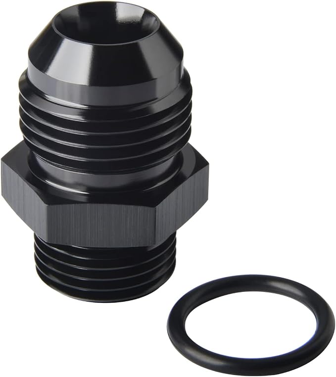 10AN Male Flare to 8AN ORB O-ring Boss Fuel Pump Rail Adapter Fitting Aluminum by Podavelle