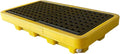 2 Drum Containment Spill Pallet, Polyethylene Low Profile Paint Bucket Tray by PFCDZDU