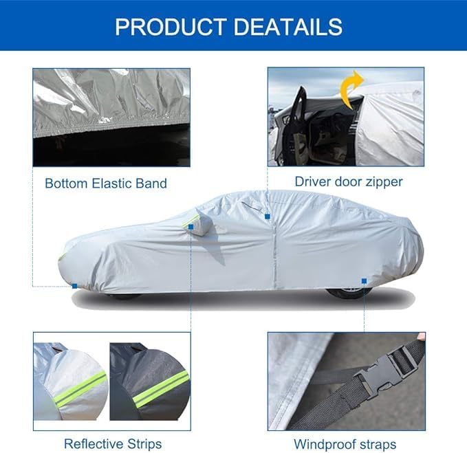 KouKou Oxford Waterproof SUV Car Cover Suitable - Image 3