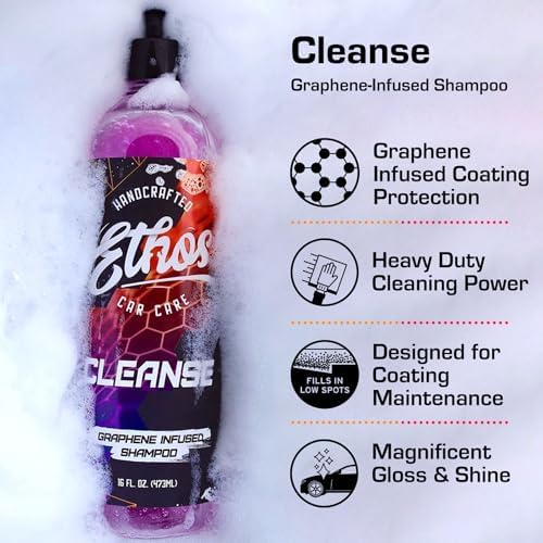 Ethos Cleanse - Graphene Ceramic Coating Infused Car Wash Soap Ultra Slick - Image 6