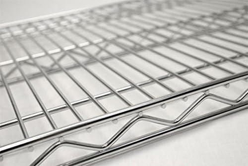 Omega 14" Deep x 54" Wide x 36" High 3 Tier Chrome Starter Shelving Unit - Image 4