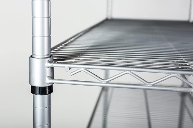 Omega 36" Deep x 72" Wide x 74" High 3 Tier Gray Starter Shelving Unit - Image 7