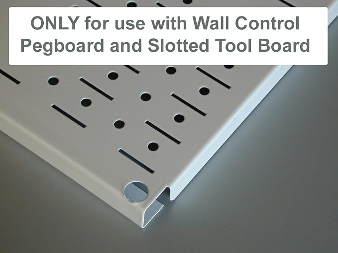 Wall Control Pegboard Metal Organizer, 4 ft. Black, Storage Rack - Image 7