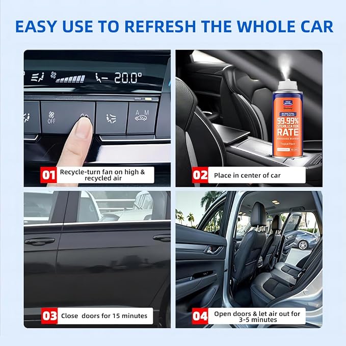 Glodway Whole Car Air Refresher, Odor Eliminator Remover Spray - Image 4
