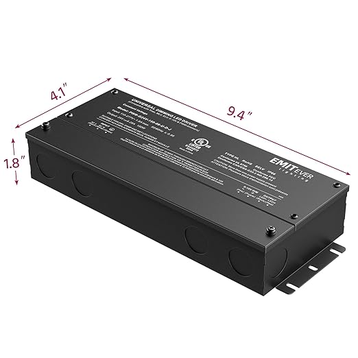 EMITEVER Dimmable Led Driver, 150W AC 110V-277V to DC 24V Transformer, 5-in-1 - Image 3