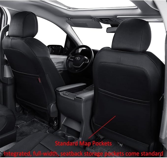 EKR Sienna Seat Covers for 2011-2020 Toyota Sienna XLE, Limited Premium - Image 4