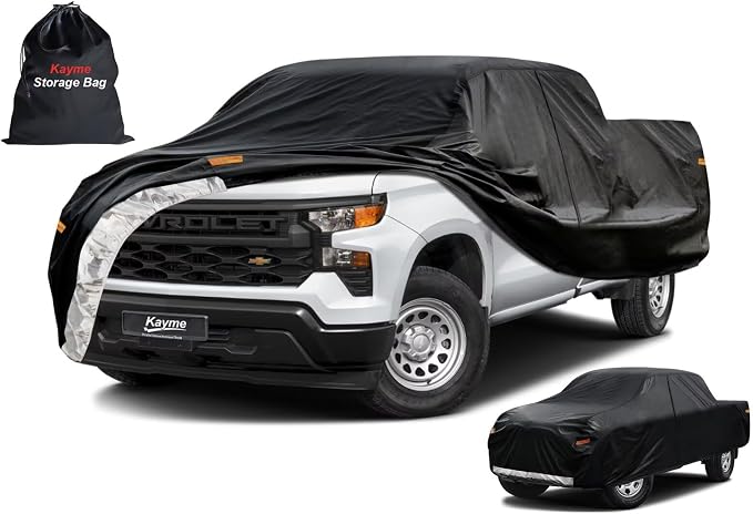 Kayme Truck Cover Custom Fit Chevy Silverado 1500 Regular Cab Long Bed. Full by kayme