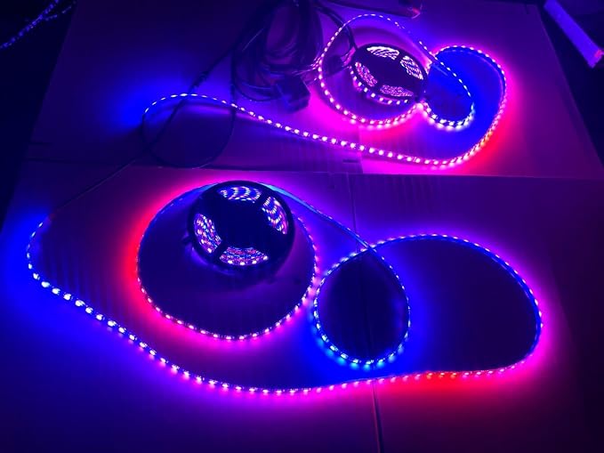 Black Out Full Tinted Smoked LEDs x4PCS 4FT 48" 1.2Meters RGB Dream Color - Image 3