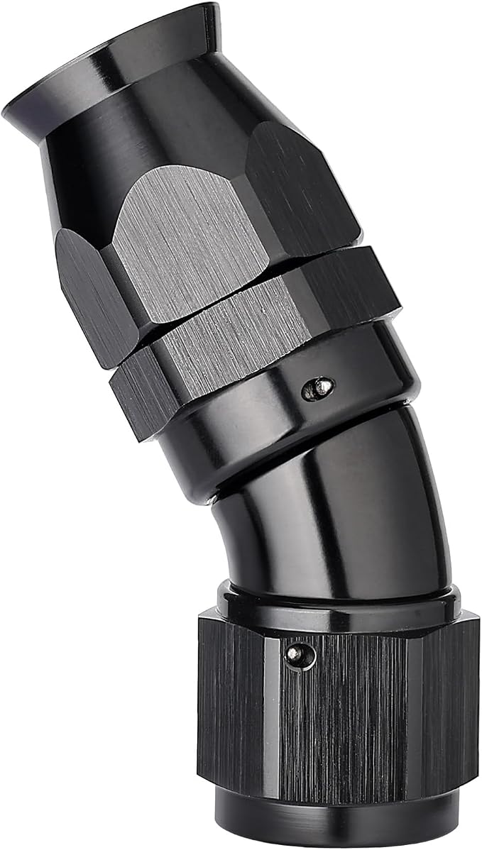 EVIL ENERGY 6AN 30 Degree PTFE One Piece Full Flow End Hose Fitting Aluminum by EVILENERGY