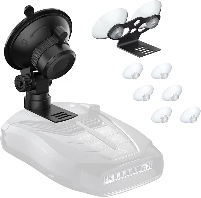 Radar Detector Mount, Car Radar Mounting Bracket Suction Cup Holder, Windshield by SDSACZMU