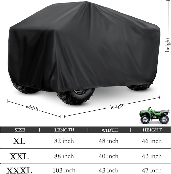 XYZCTEM Premium ATV Cover, 210D Oxford Fabric Protection Against Water - Image 3
