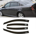 4pcs Out-Channel Tape On Side Wind Deflector, Dark Smoke Sun Rain Guards by Deebior