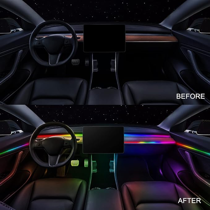 Dreamcolor Acrylic Interior Car LED Strip Light 14-inch, which fit - Image 3