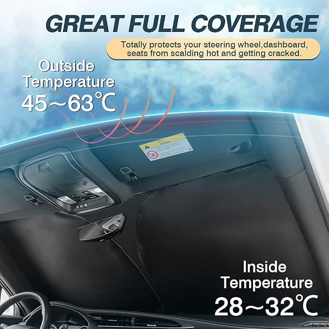 Cartist Windshield Sun Shade Fits - Image 4