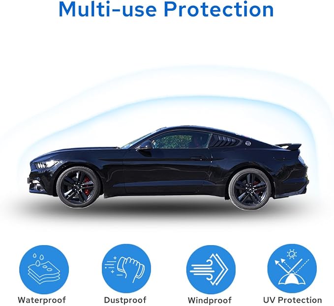 Avecrew Car Cover for Ford Mustang Waterproof All Weather for Automobiles - Image 3
