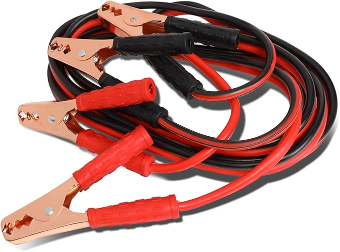 Auto Dynasty Heavy Duty 12Ft 8Gauge Booster Cable Power Jumper 250AMP Emergency by AutoDynasty