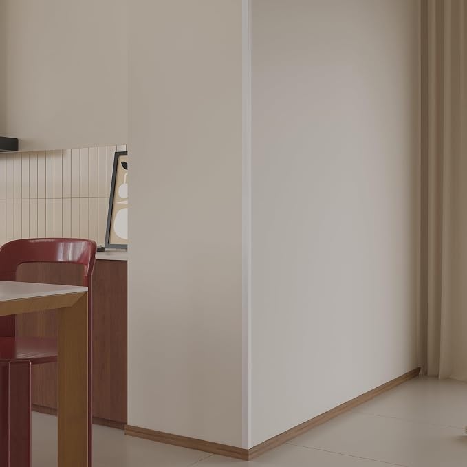 Wall Corner Protector 6PCS 45" Corner Molding Trim White Wood Grain Corner Trim - Image 2