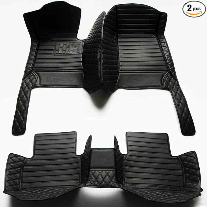 Custom All-Weather Protection Luxury Leather Floor Mats by JTXWANG