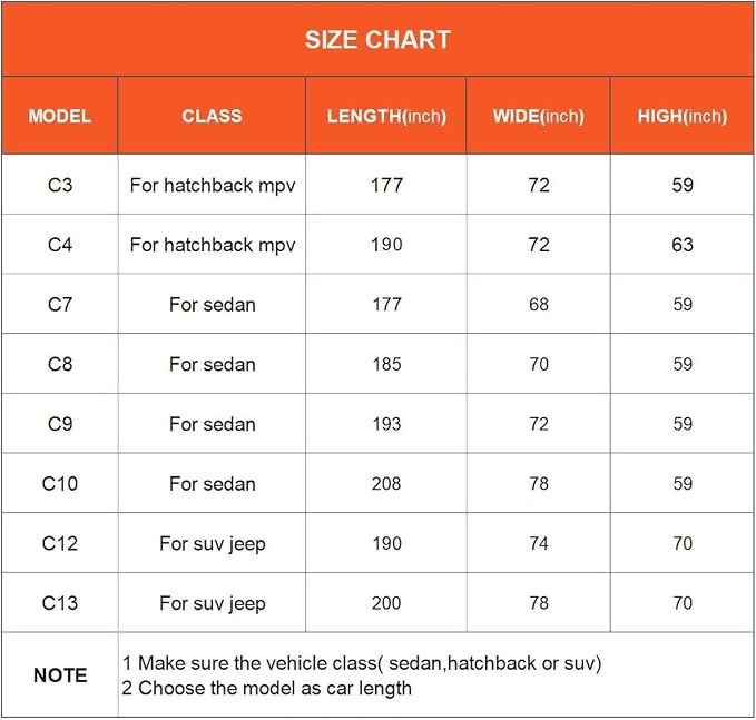 Kayme Car Covers for Automobiles Waterproof All Weather Sun Uv Rain Protection - Image 6