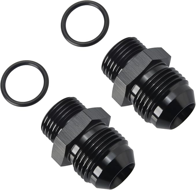 12AN Male Flare to 8AN 8 ORB O-ring Boss Fuel Rail Adapter Fitting Aluminum - Image 3