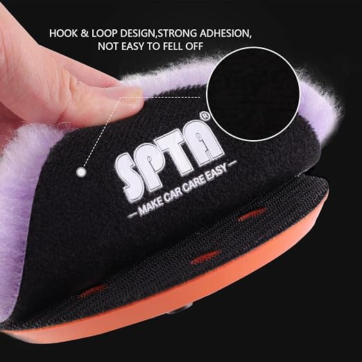 Wool Polishing Pads, SPTA 2Pcs 5Inch Wool Cutting Pad, Wool Buffing Wheel - Image 7