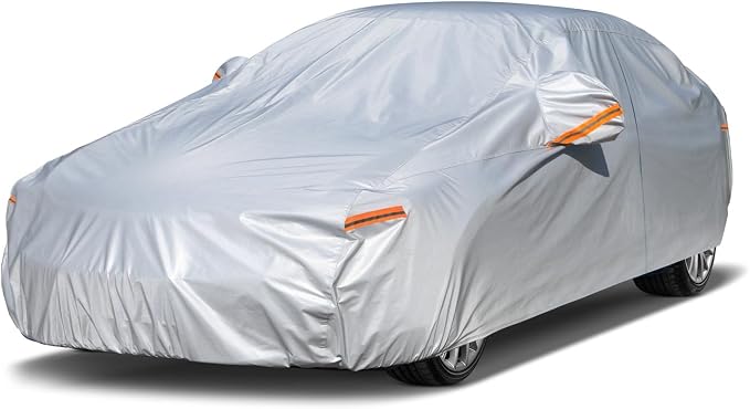 Kayme 6 Layers Car Cover Waterproof All Weather by kayme